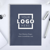 Custom Company Logo Business Promotion Blue Notitieboek
