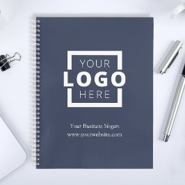 Custom Company Logo Business Promotion Blue Notitieboek