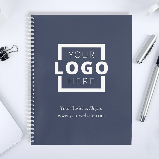 Custom Company Logo Business Promotion Blue Notitieboek