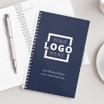 Custom Company Logo Business Promotion Blue Planner<br><div class="desc">Pas deze planner eenvoudig aan met uw eigen bedrijfsinformatie en logo. Breng merkaanpassing aan het volgende niveau door een achtergrondkleur te selecteren die overeenkomt met uw merkkleur.</div>