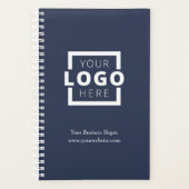Custom Company Logo Business Promotion Blue Planner (Voorkant)