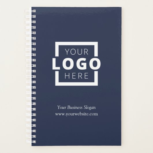 Custom Company Logo Business Promotion Blue Planner (Voorkant)