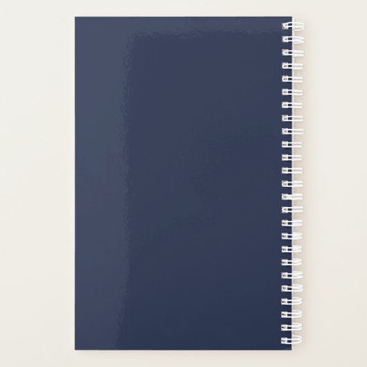 Custom Company Logo Business Promotion Blue Planner (Achterkant)