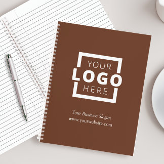 Custom Company Logo Business Promotion Brown Notitieboek