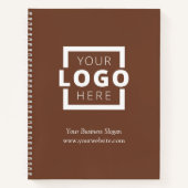 Custom Company Logo Business Promotion Brown Notitieboek (Voorkant)