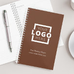 Custom Company Logo Business Promotion Brown Planner<br><div class="desc">Pas deze planner eenvoudig aan met uw eigen bedrijfsinformatie en logo. Breng merkaanpassing aan het volgende niveau door een achtergrondkleur te selecteren die overeenkomt met uw merkkleur.</div>