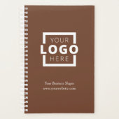 Custom Company Logo Business Promotion Brown Planner (Voorkant)