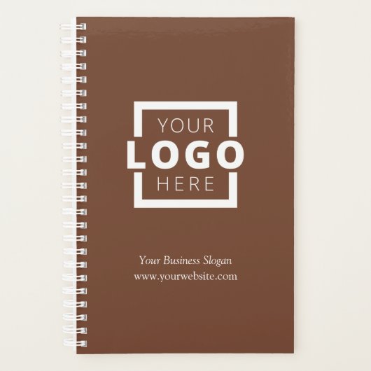 Custom Company Logo Business Promotion Brown Planner (Voorkant)