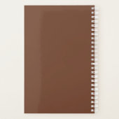 Custom Company Logo Business Promotion Brown Planner (Achterkant)