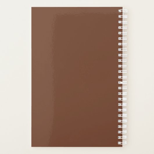 Custom Company Logo Business Promotion Brown Planner (Achterkant)