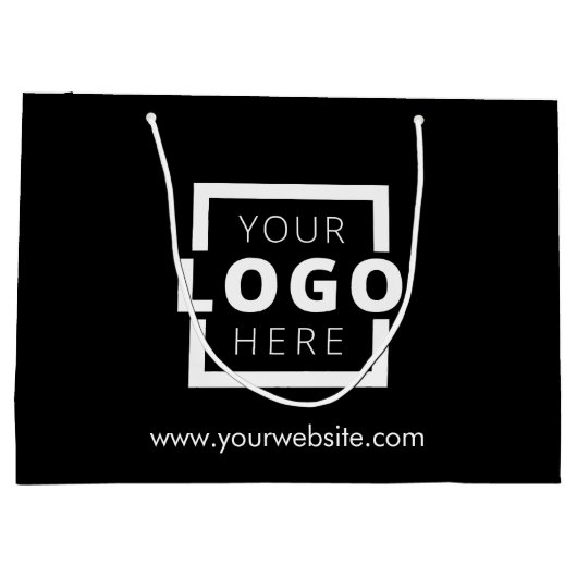 Custom Company Logo Business Promotion Gift Groot Cadeauzakje (Achterkant)