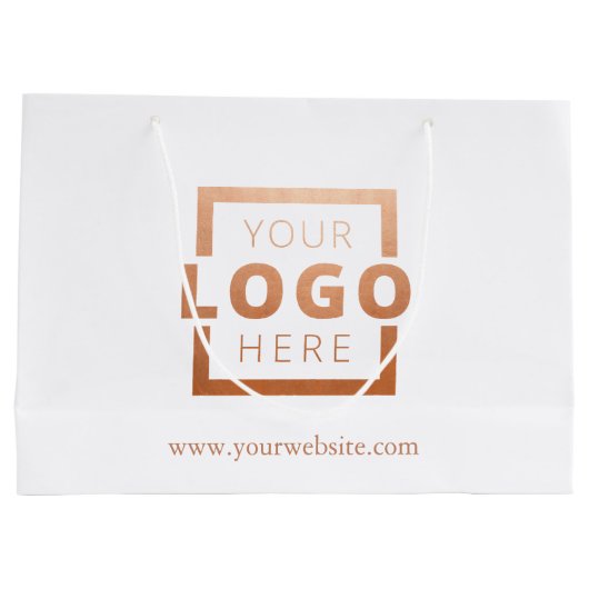 Custom Company Logo Business Promotion Gift Groot Cadeauzakje (Achterkant)
