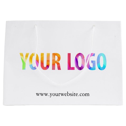 Custom Company Logo Business Promotion Gift Groot Cadeauzakje (Voorkant)