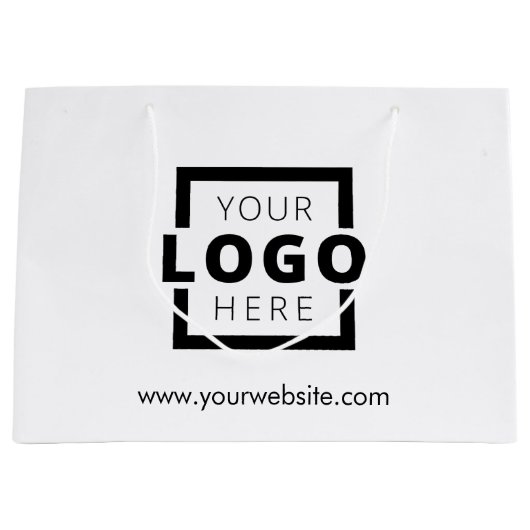 Custom Company Logo Business Promotion Gift Groot Cadeauzakje (Voorkant)