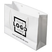Custom Company Logo Business Promotion Gift Groot Cadeauzakje (Voorkant Gekanteld)