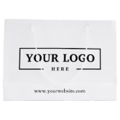 Custom Company Logo Business Promotion Gift Groot Cadeauzakje (Achterkant)