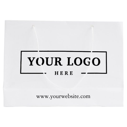 Custom Company Logo Business Promotion Gift Groot Cadeauzakje (Achterkant)