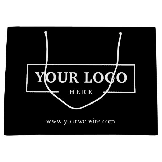 Custom Company Logo Business Promotion Gift Groot Cadeauzakje (Voorkant)