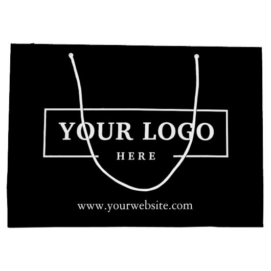 Custom Company Logo Business Promotion Gift Groot Cadeauzakje (Achterkant)