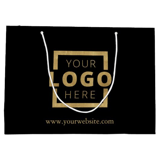 Custom Company Logo Business Promotion Gift Groot Cadeauzakje (Achterkant)