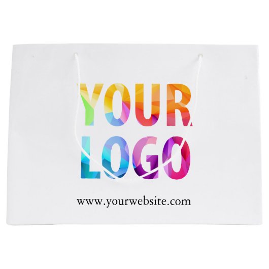 Custom Company Logo Business Promotion Gift Groot Cadeauzakje (Voorkant)