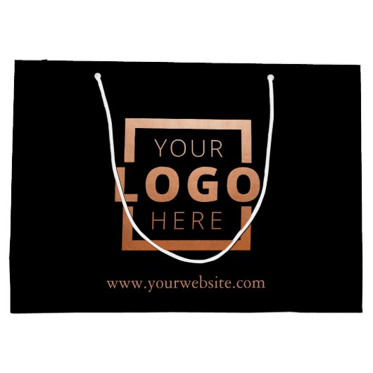 Custom Company Logo Business Promotion Gift Groot Cadeauzakje (Achterkant)