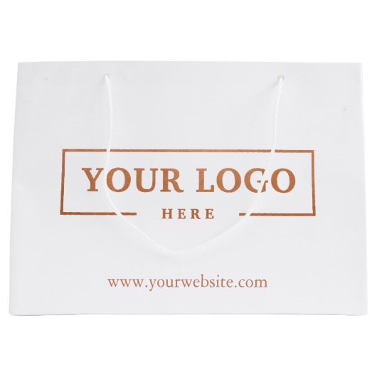 Custom Company Logo Business Promotion Gift Groot Cadeauzakje (Voorkant)
