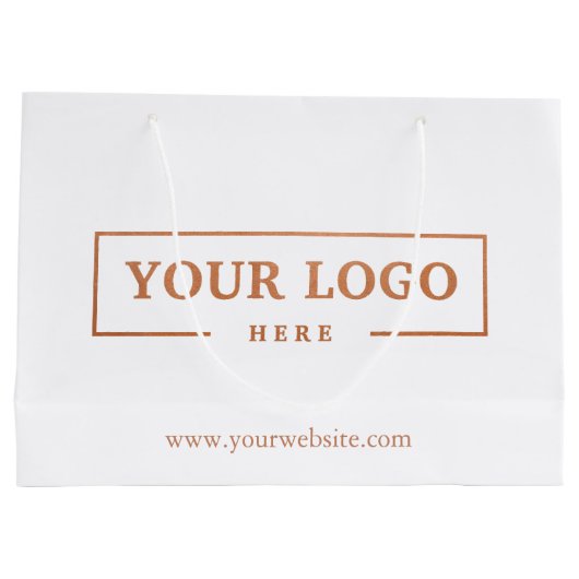 Custom Company Logo Business Promotion Gift Groot Cadeauzakje (Achterkant)