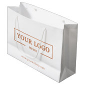 Custom Company Logo Business Promotion Gift Groot Cadeauzakje (Voorkant Gekanteld)