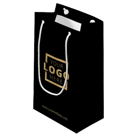 Custom Company Logo Business Promotion Gift Klein Cadeauzakje (Voorkant Gekanteld)