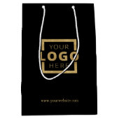 Custom Company Logo Business Promotion Gift Medium Cadeauzakje (Voorkant)