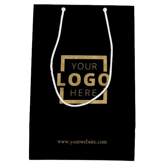 Custom Company Logo Business Promotion Gift Medium Cadeauzakje (Achterkant)