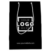 Custom Company Logo Business Promotion Gift Medium Cadeauzakje (Voorkant)
