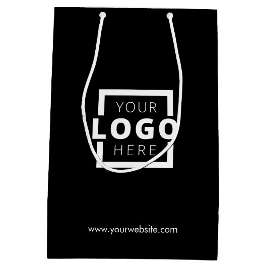 Custom Company Logo Business Promotion Gift Medium Cadeauzakje (Achterkant)