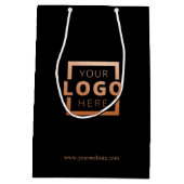 Custom Company Logo Business Promotion Gift Medium Cadeauzakje (Achterkant)