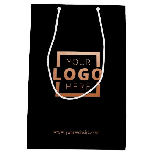 Custom Company Logo Business Promotion Gift Medium Cadeauzakje (Achterkant)