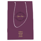 Custom Company Logo Business Promotion Gift Medium Cadeauzakje (Voorkant)