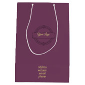 Custom Company Logo Business Promotion Gift Medium Cadeauzakje (Achterkant)