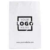 Custom Company Logo Business Promotion Gift Medium Cadeauzakje (Voorkant)
