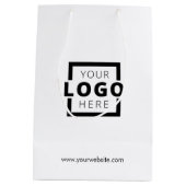 Custom Company Logo Business Promotion Gift Medium Cadeauzakje (Achterkant)