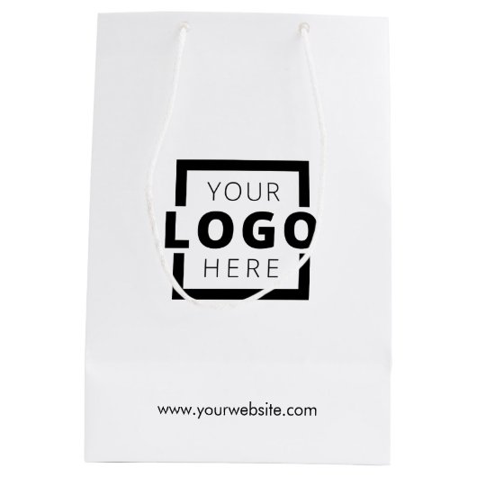 Custom Company Logo Business Promotion Gift Medium Cadeauzakje (Achterkant)