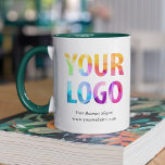 Custom Company Logo Business Promotion Gift Mok<br><div class="desc">Pas deze mok eenvoudig aan met uw eigen bedrijfsinformatie en logo. De bevorderende mokken maken een langdurige indruk zodat maken zij grote collectieve giften,  giveaways,  of souvenirs voor cliënten,  klanten,  en werknemers. Ontwerptip: breng merkaanpassingen naar een hoger niveau door een achtergrondkleur te selecteren die overeenkomt met uw merkkleur.</div>