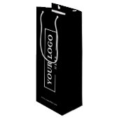 Custom Company Logo Business Promotion Gift Wijn Cadeautas (Voorkant Gekanteld)