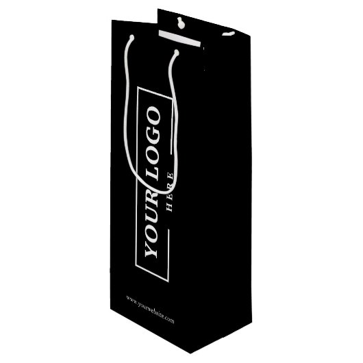 Custom Company Logo Business Promotion Gift Wijn Cadeautas (Voorkant Gekanteld)