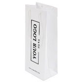 Custom Company Logo Business Promotion Gift Wijn Cadeautas (Voorkant Gekanteld)