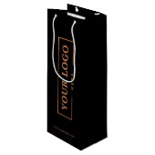 Custom Company Logo Business Promotion Gift Wijn Cadeautas (Voorkant Gekanteld)