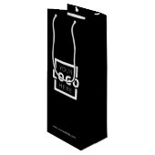 Custom Company Logo Business Promotion Gift Wijn Cadeautas (Voorkant Gekanteld)