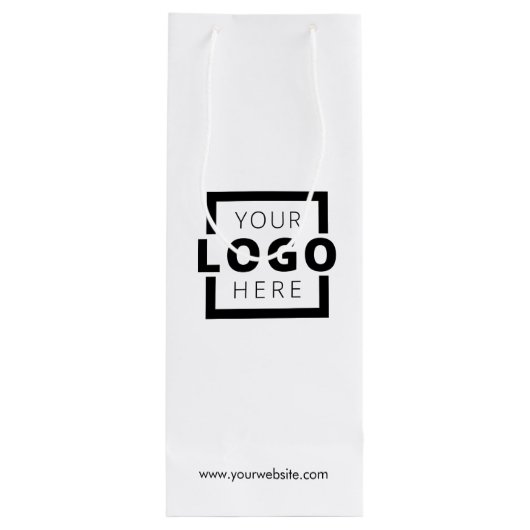 Custom Company Logo Business Promotion Gift Wijn Cadeautas (Achterkant)