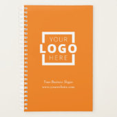 Custom Company Logo Business Promotion Oranje Planner (Voorkant)