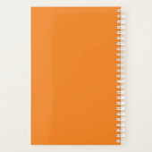 Custom Company Logo Business Promotion Oranje Planner (Achterkant)